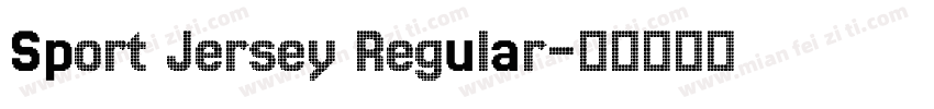 Sport Jersey Regular字体转换